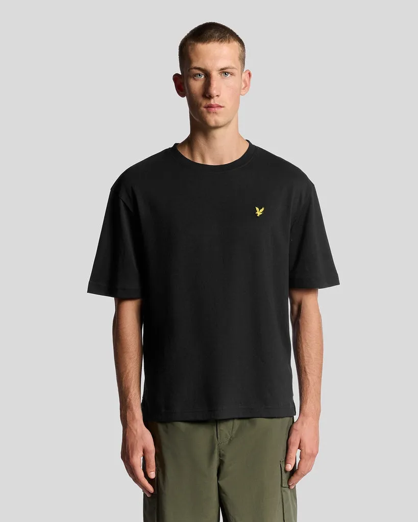 Lyle & Scott Mens Ultra Soft Cotton Blend T-Shirt | Black sold by The Foot Factory