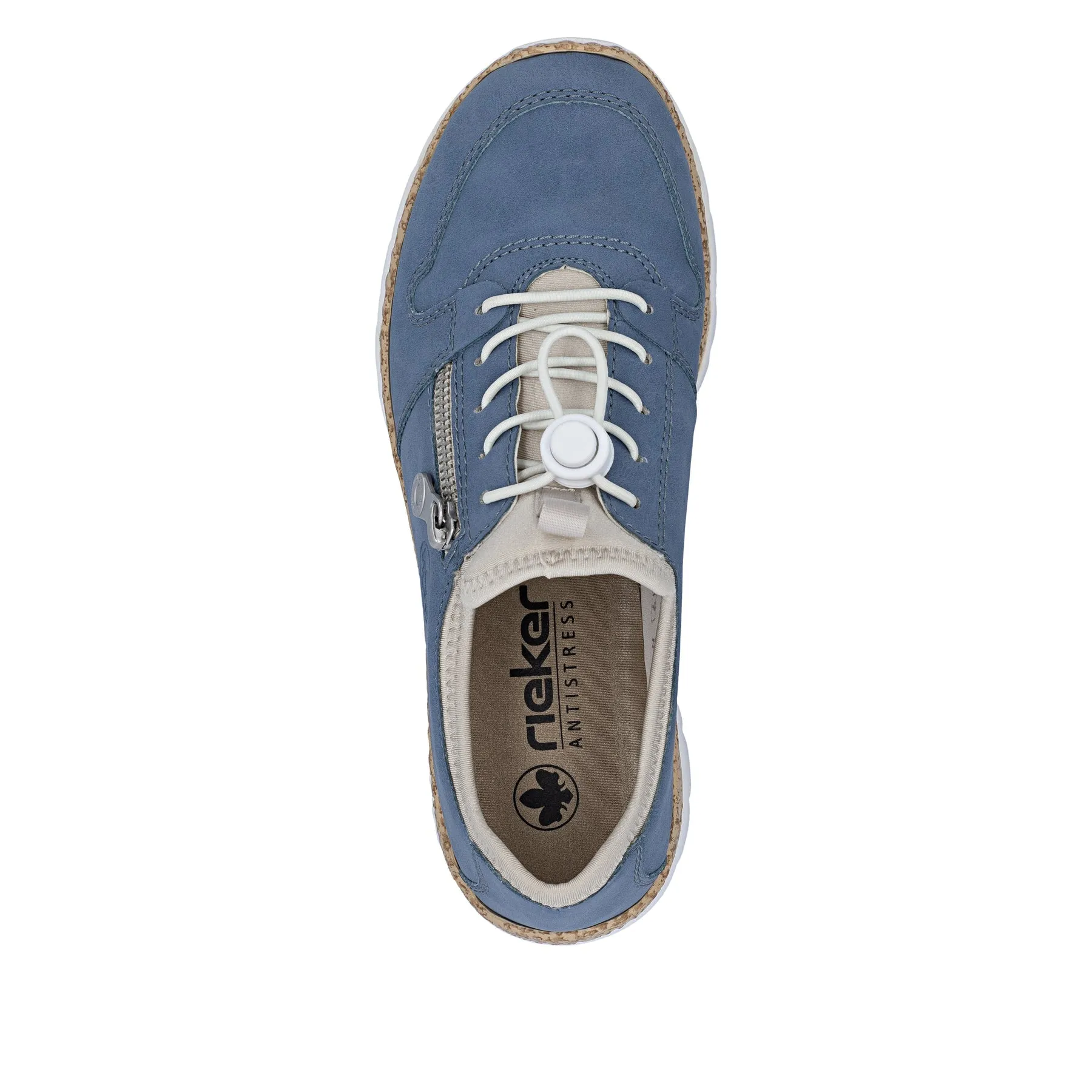 Rieker Womens Fashion Slip On Trainers | Blue sold by The Foot Factory product image thumbnail 5