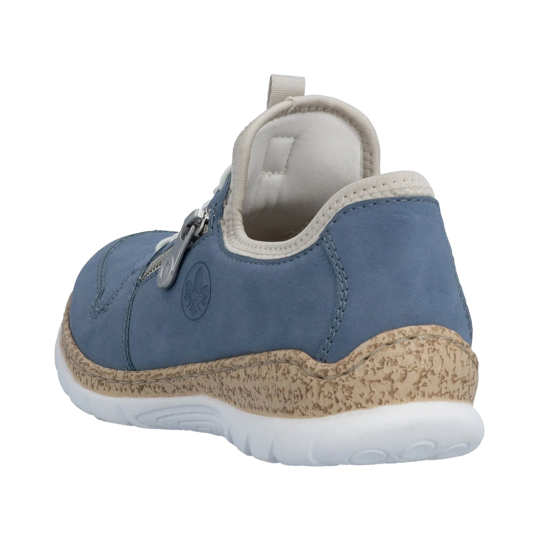 Rieker Womens Fashion Slip On Trainers | Blue sold by The Foot Factory product image thumbnail 4
