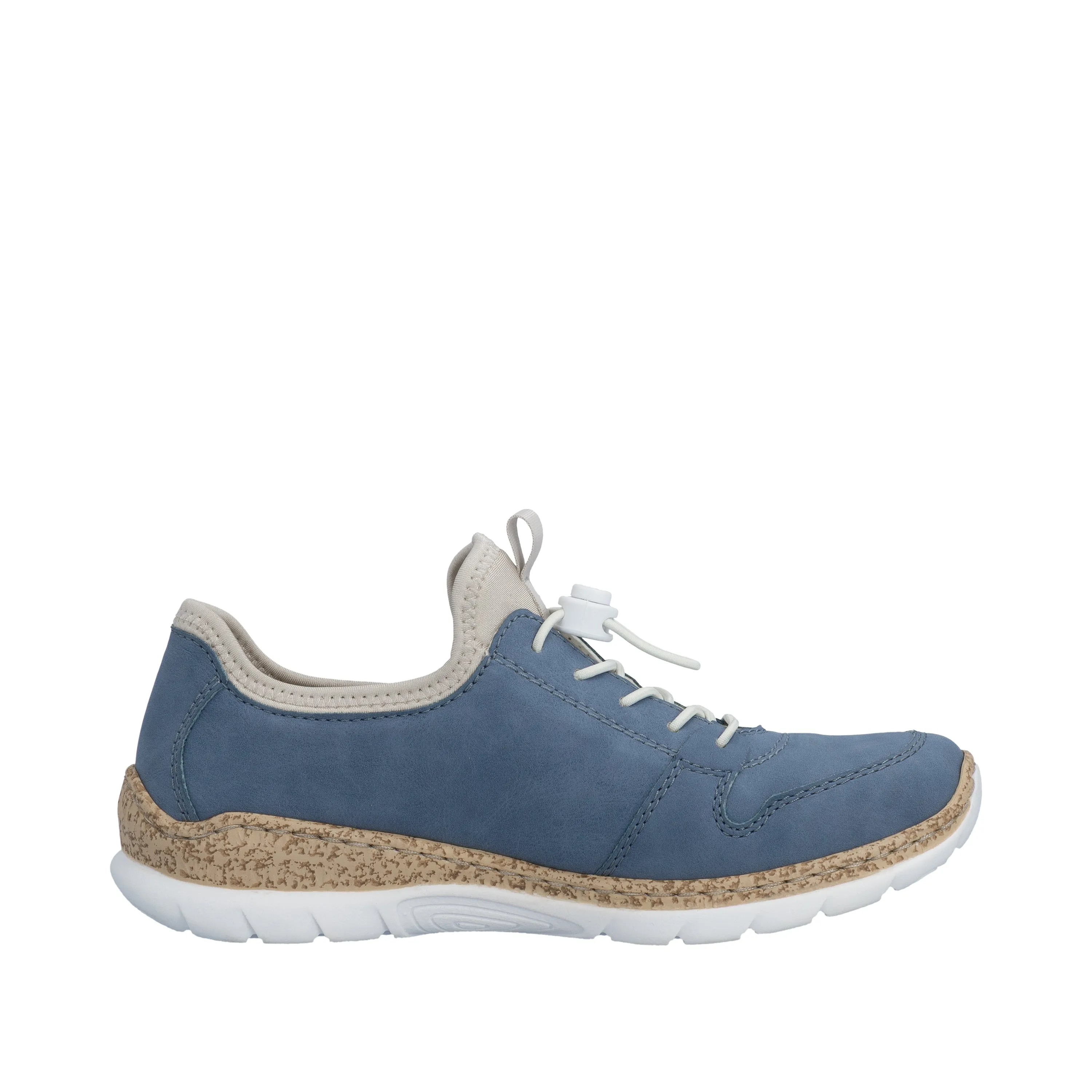 Rieker Womens Fashion Slip On Trainers | Blue sold by The Foot Factory product image thumbnail 3