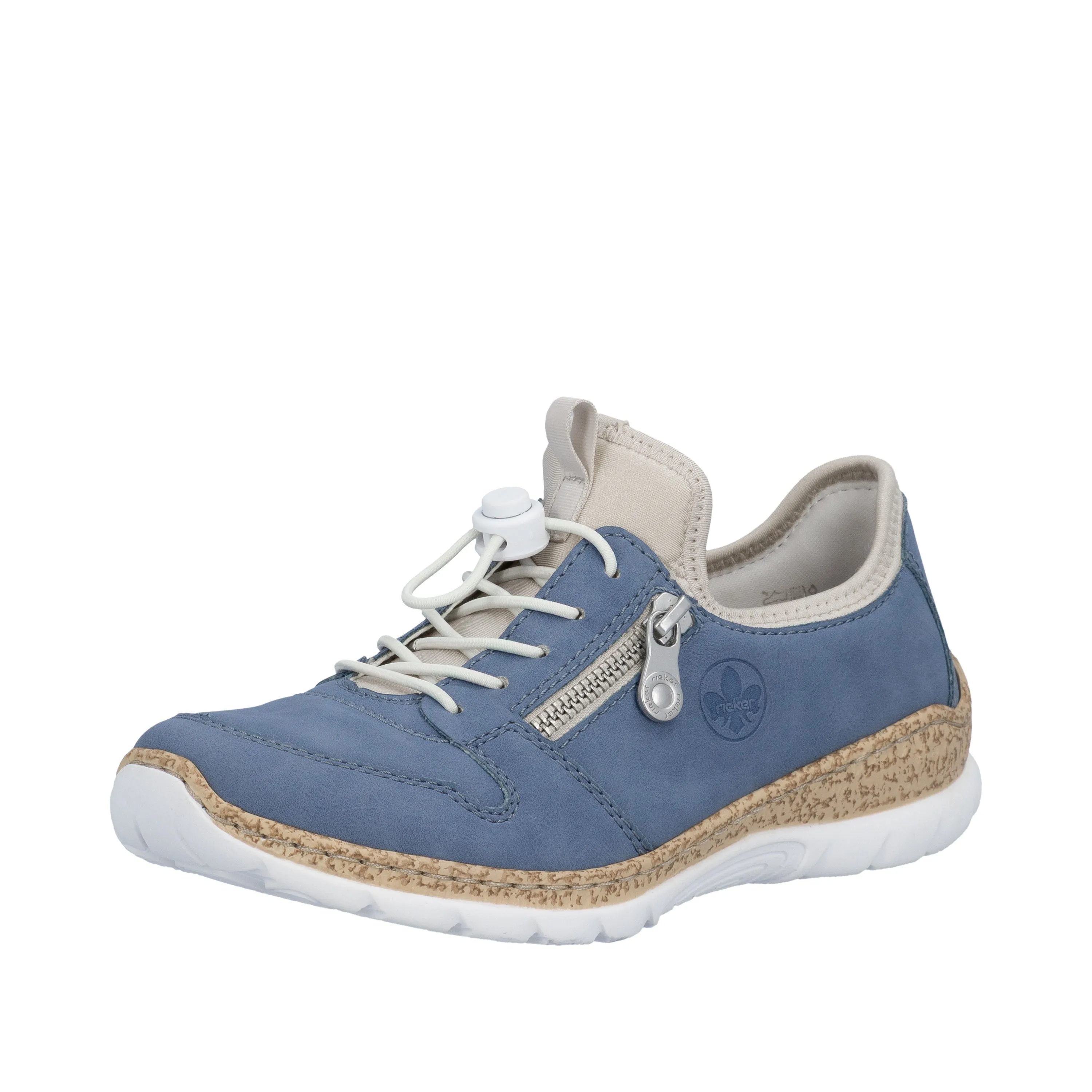 Rieker Womens Fashion Slip On Trainers | Blue sold by The Foot Factory product image thumbnail 2
