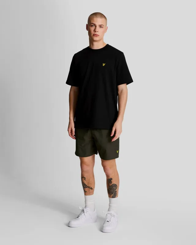 Lyle & Scott Mens Swim Shorts | Olive sold by The Foot Factory