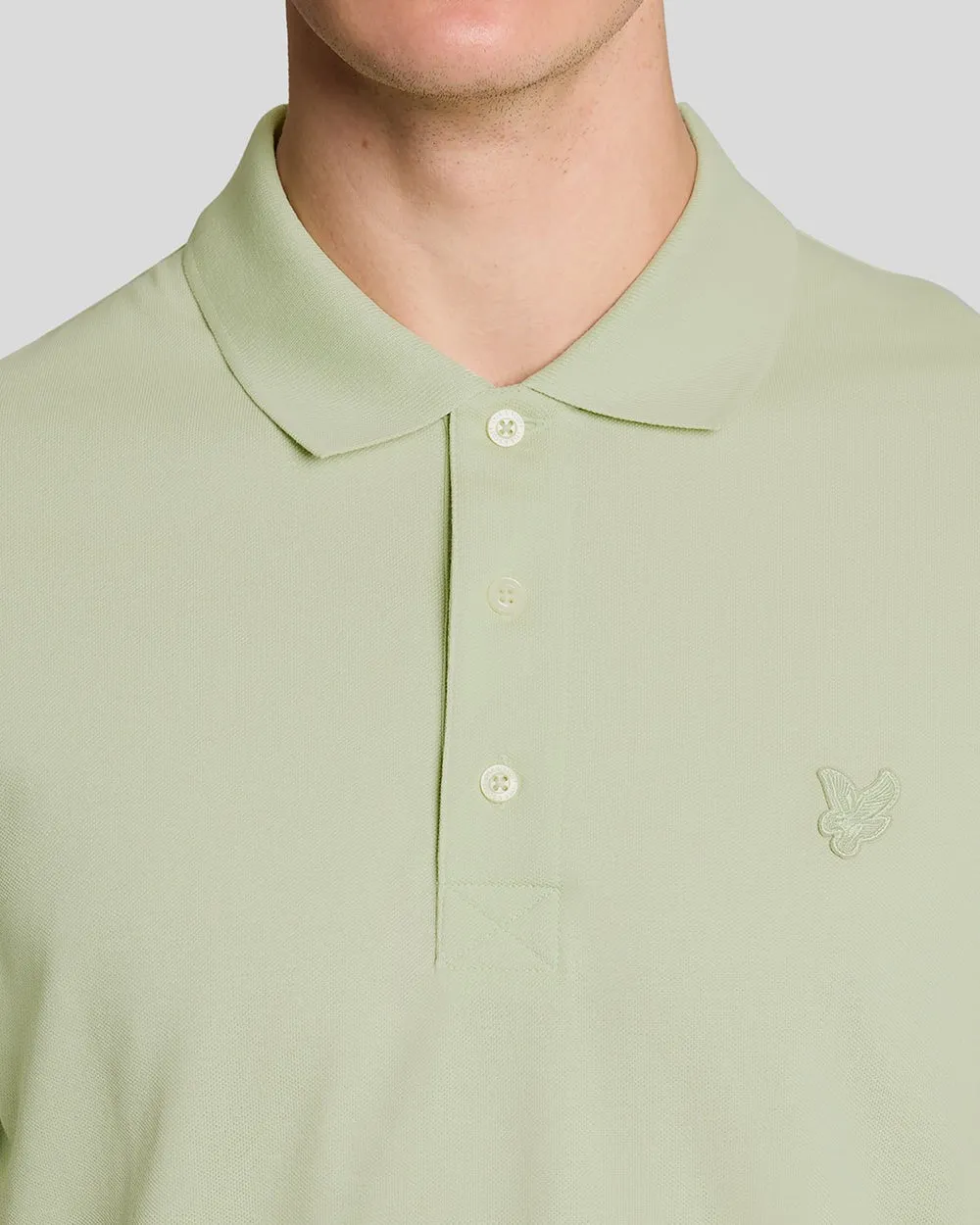 Lyle & Scott Mens Superfine Cotton Polo Shirt | Tender Greens sold by The Foot Factory product image thumbnail 3