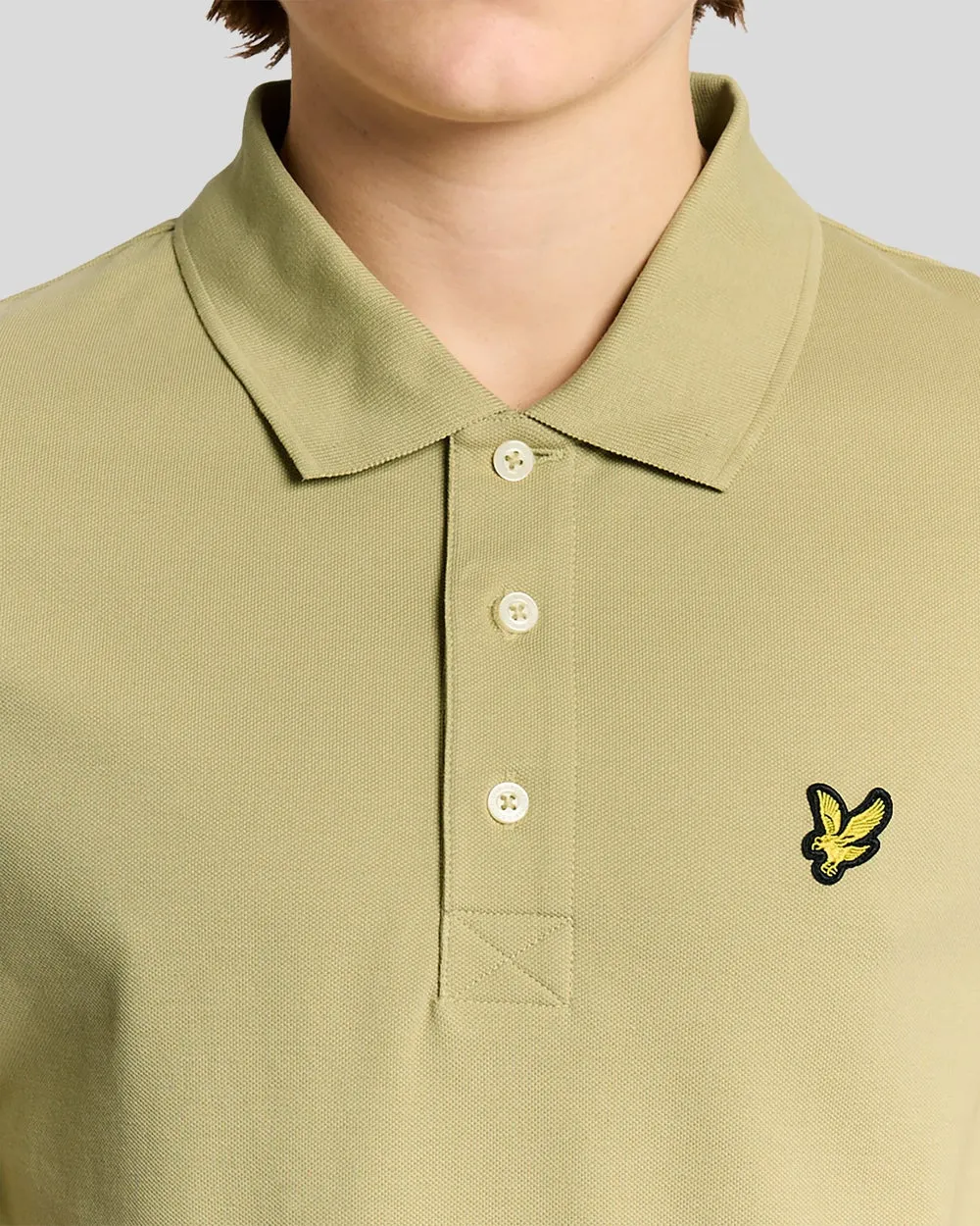 Lyle & Scott Mens Cotton Polo Shirt | Herb Green sold by The Foot Factory product image thumbnail 3