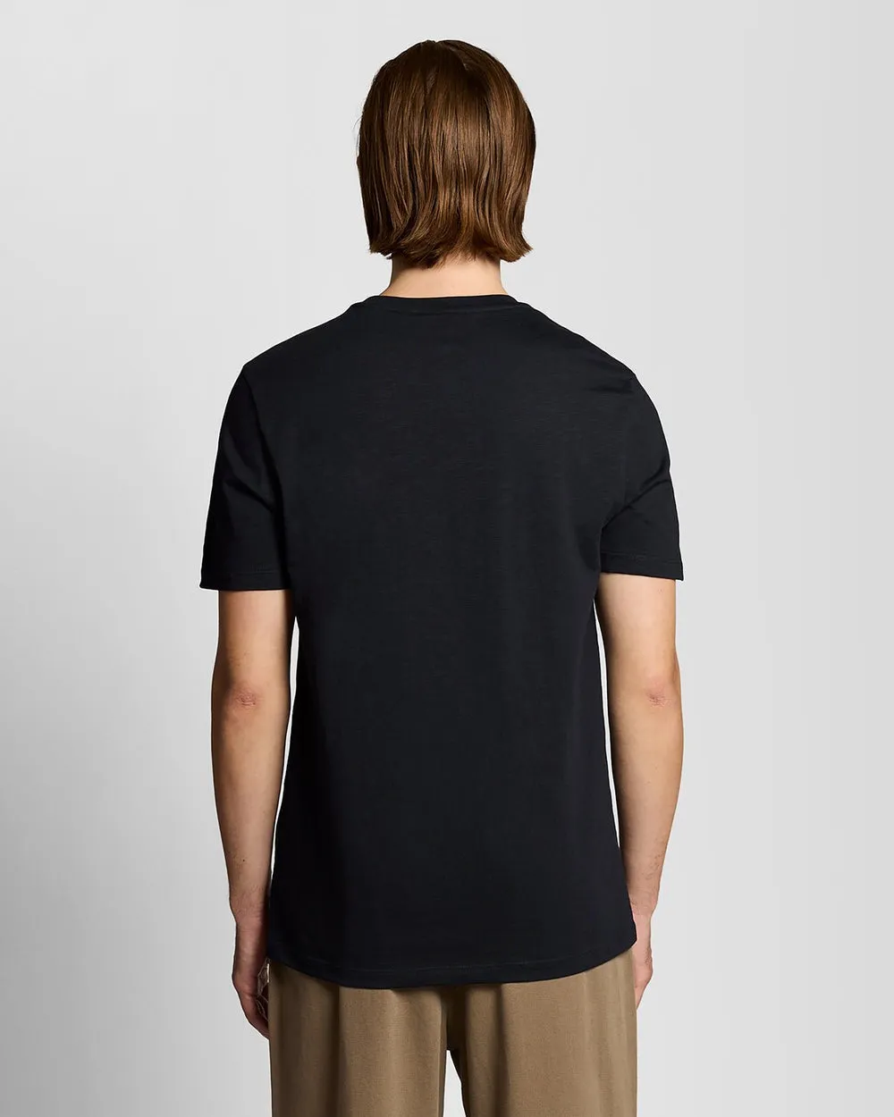 Lyle & Scott Mens Fine Cotton Slub T-Shirt | Jet Black sold by The Foot Factory product image thumbnail 4