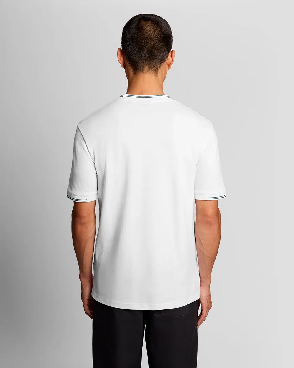 Lyle & Scott Mens Fine Tipped T-Shirt | White Everglade sold by The Foot Factory product image thumbnail 4