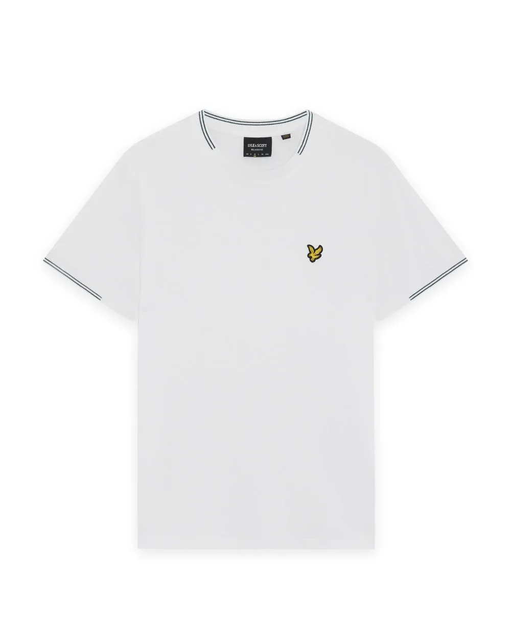 Lyle & Scott Mens Fine Tipped T-Shirt | White Everglade sold by The Foot Factory product image thumbnail 5