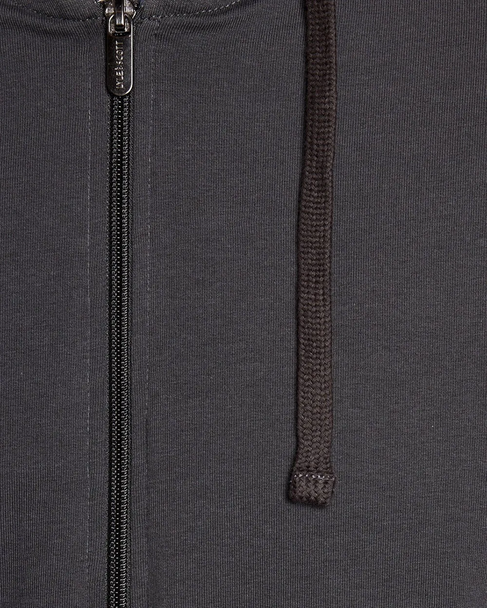 Lyle & Scott Mens Lightweight Lounge Zip Hoodie | Gunmetal sold by The Foot Factory product image thumbnail 5