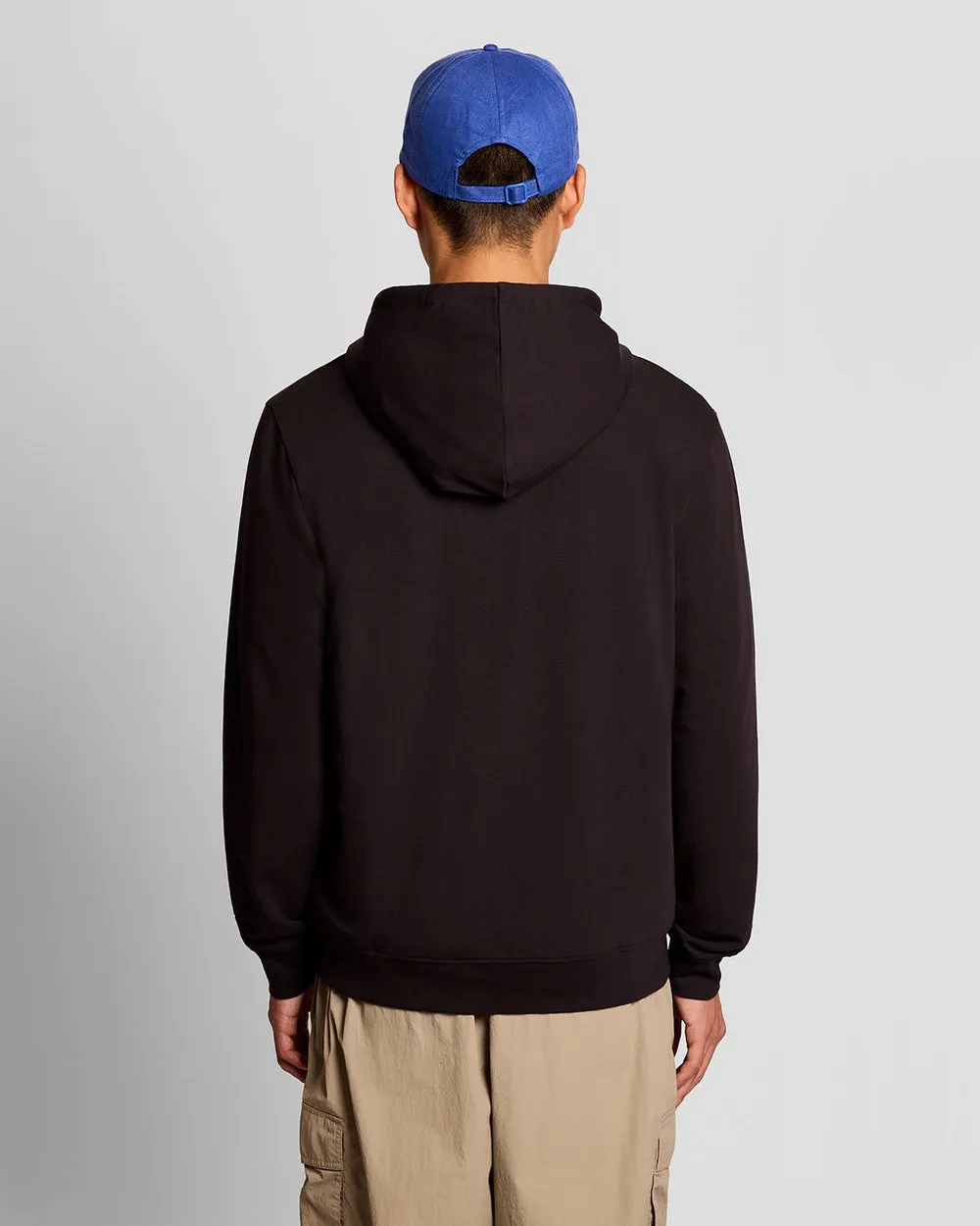 Lyle & Scott Mens Lightweight Lounge Zip Hoodie | Jet Black sold by The Foot Factory product image thumbnail 4