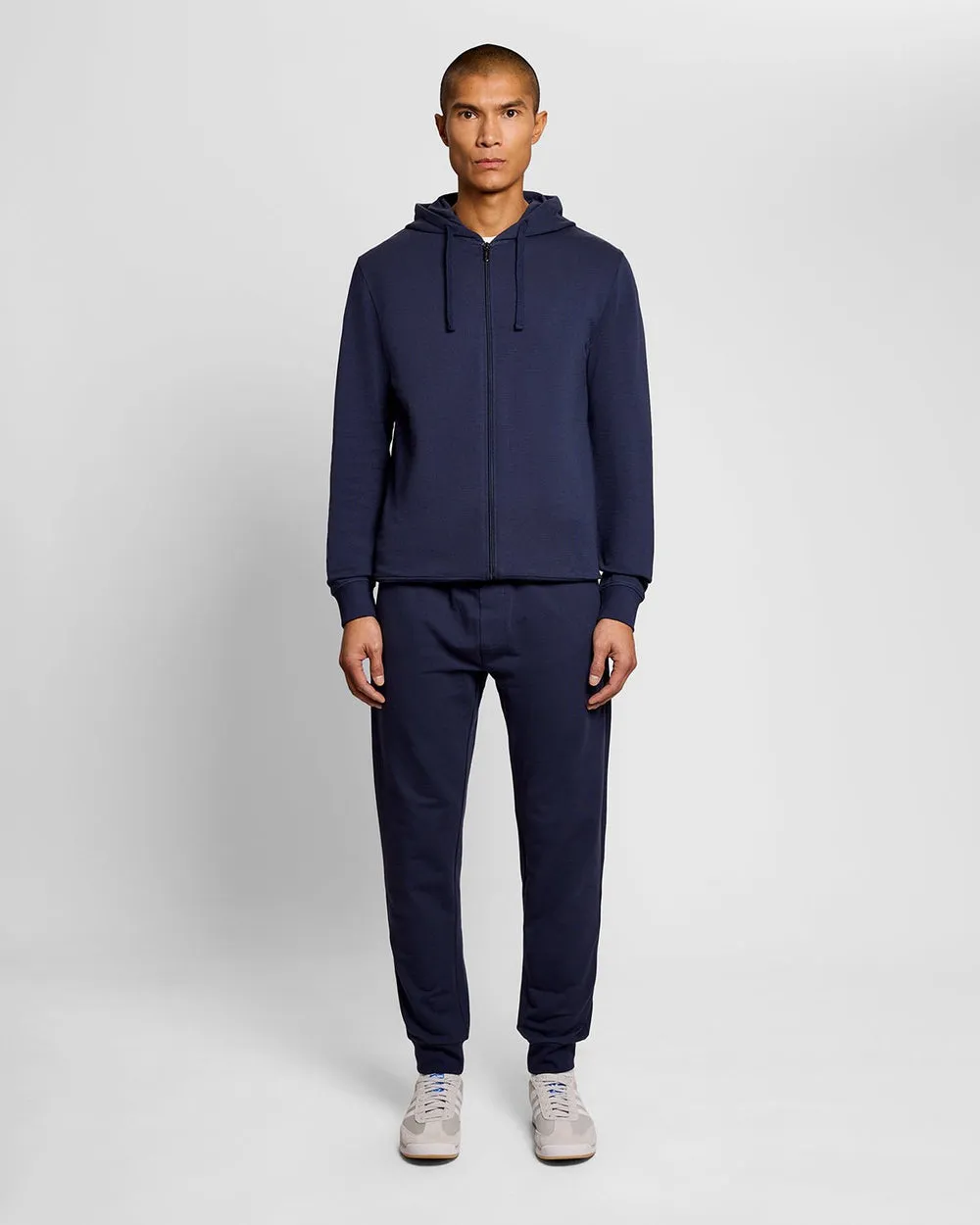 Lyle & Scott Mens Lightweight Lounge Zip Hoodie | Navy sold by The Foot Factory product image thumbnail 2