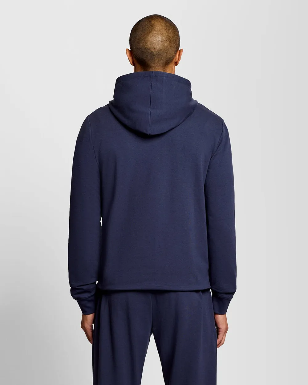 Lyle & Scott Mens Lightweight Lounge Zip Hoodie | Navy sold by The Foot Factory product image thumbnail 4
