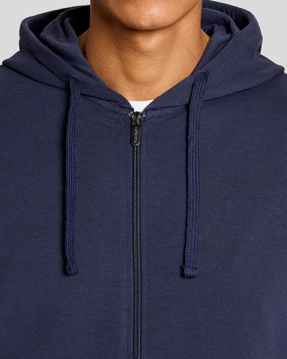 Lyle & Scott Mens Lightweight Lounge Zip Hoodie | Navy sold by The Foot Factory product image thumbnail 3