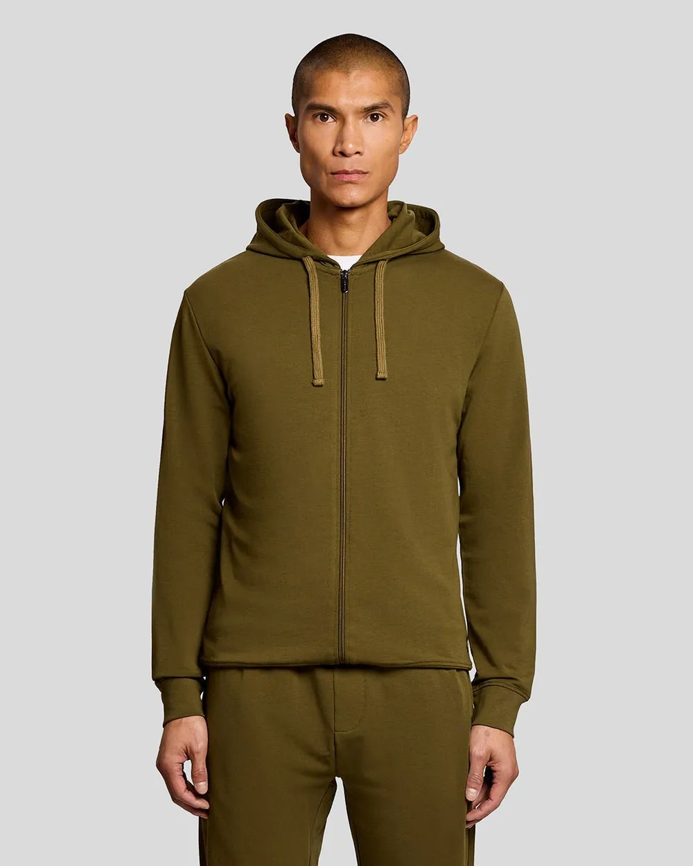 Lyle & Scott Mens Lightweight Lounge Joggers | Olive sold by The Foot Factory product image thumbnail 4