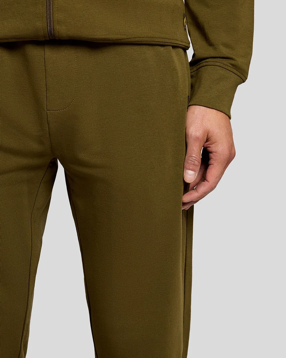 Lyle & Scott Mens Lightweight Lounge Joggers | Olive sold by The Foot Factory product image thumbnail 3