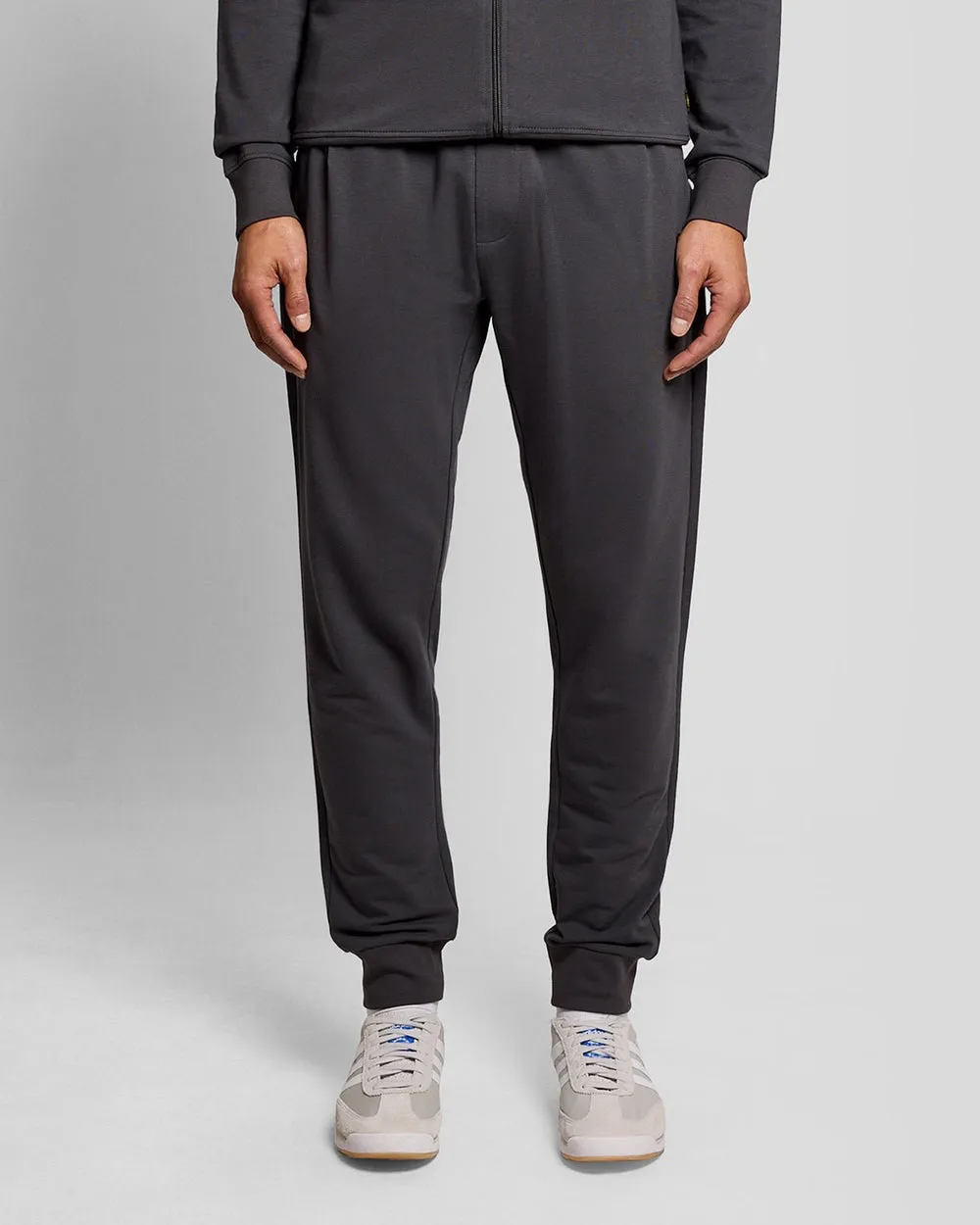 Lyle & Scott Mens Lightweight Lounge Joggers | Gunmetal sold by The Foot Factory