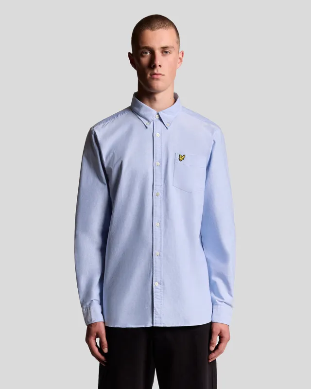 Lyle & Scott Mens Cotton Button Down Oxford Shirt | Riviera sold by The Foot Factory