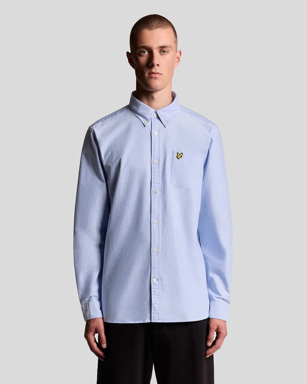 Lyle & Scott Mens Cotton Button Down Oxford Shirt | Riviera sold by The Foot Factory