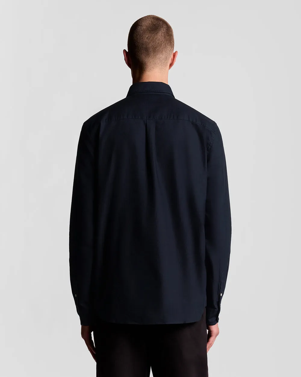 Lyle & Scott Mens Cotton Button Down Oxford Shirt | Dark Navy sold by The Foot Factory product image thumbnail 4