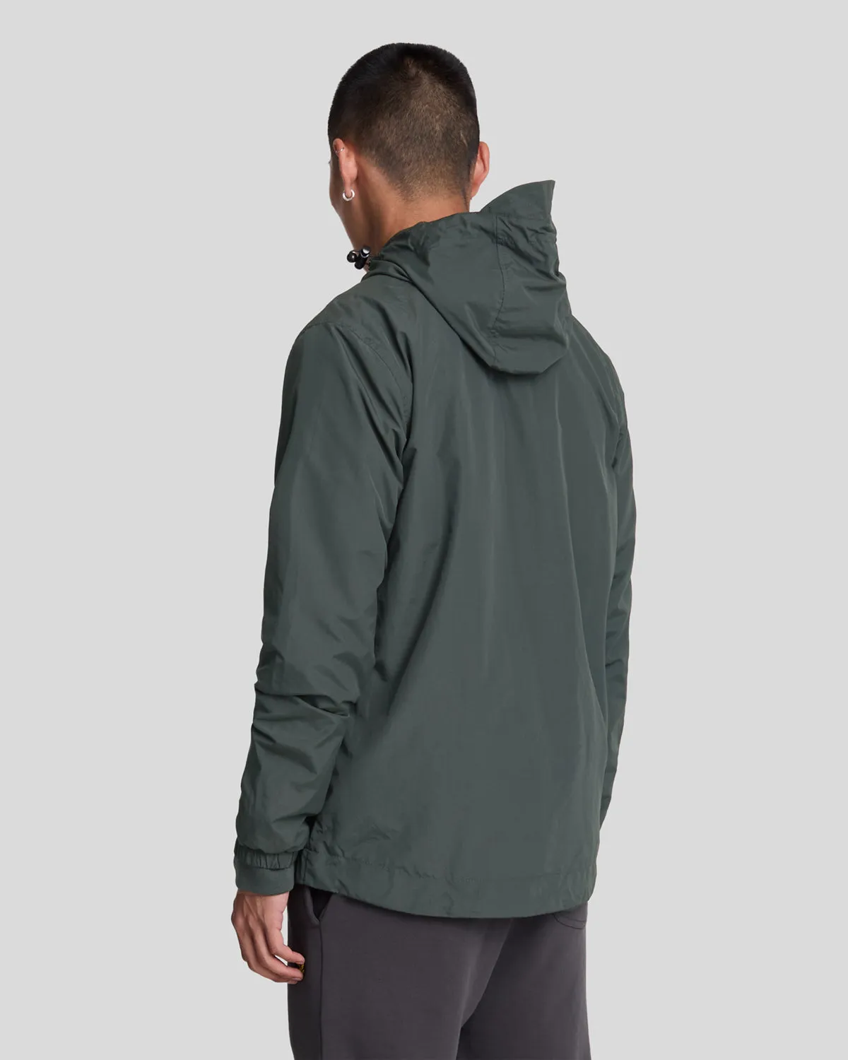 Lyle & Scott Mens Water Resistant Hooded Jacket | Gunmetal sold by The Foot Factory product image thumbnail 3
