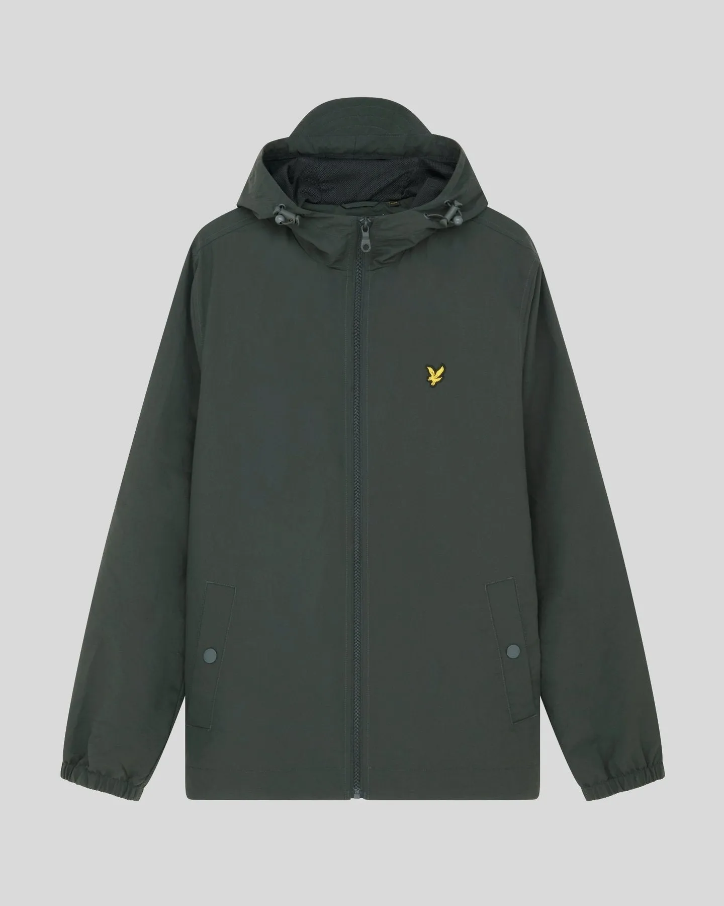 Lyle & Scott Mens Water Resistant Hooded Jacket | Gunmetal sold by The Foot Factory product image thumbnail 5