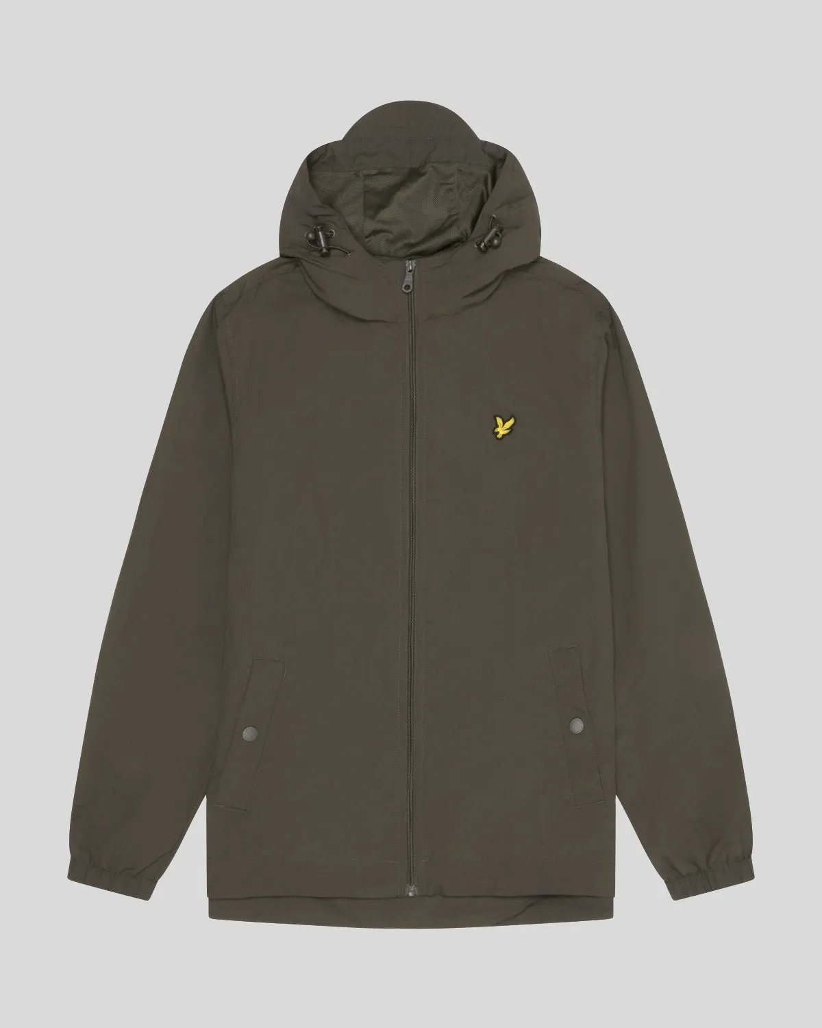 Lyle & Scott Mens Water Resistant Hooded Jacket | Olive sold by The Foot Factory product image thumbnail 5