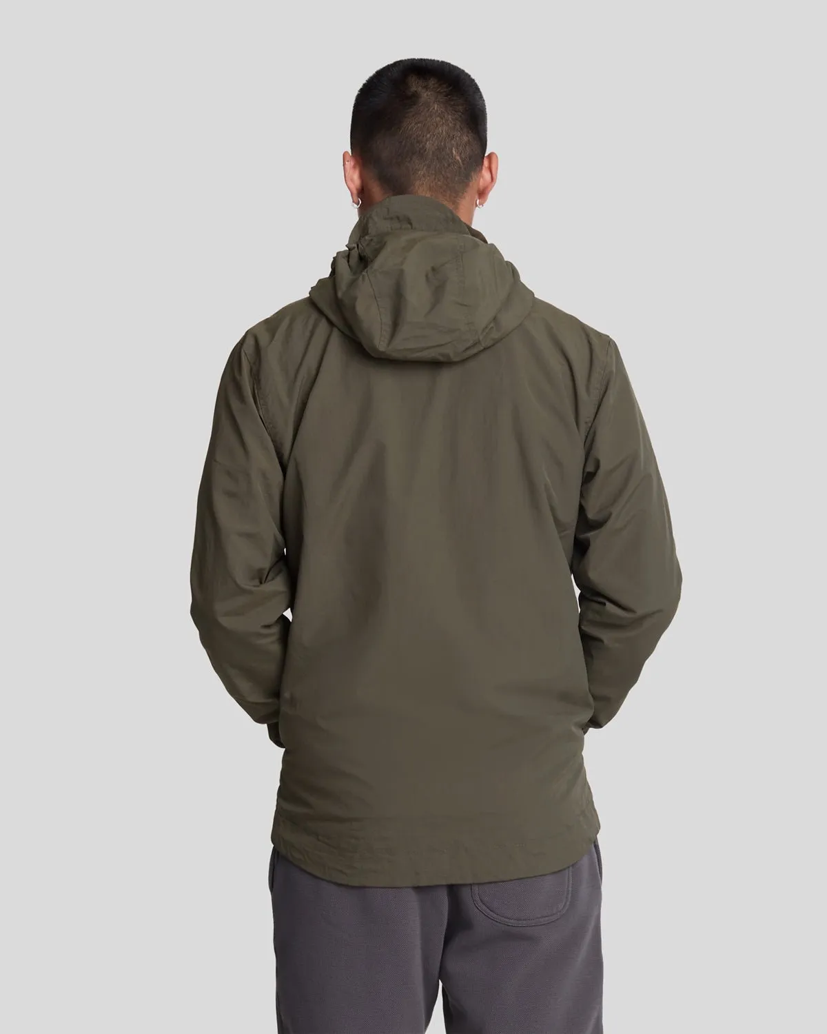 Lyle & Scott Mens Water Resistant Hooded Jacket | Olive sold by The Foot Factory product image thumbnail 3