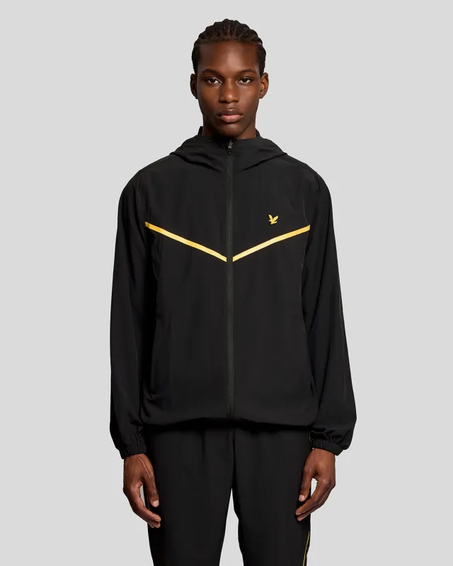 Lyle & Scott Mens Sports Stripe Track Jacket | Jet Black made by Lyle & Scott