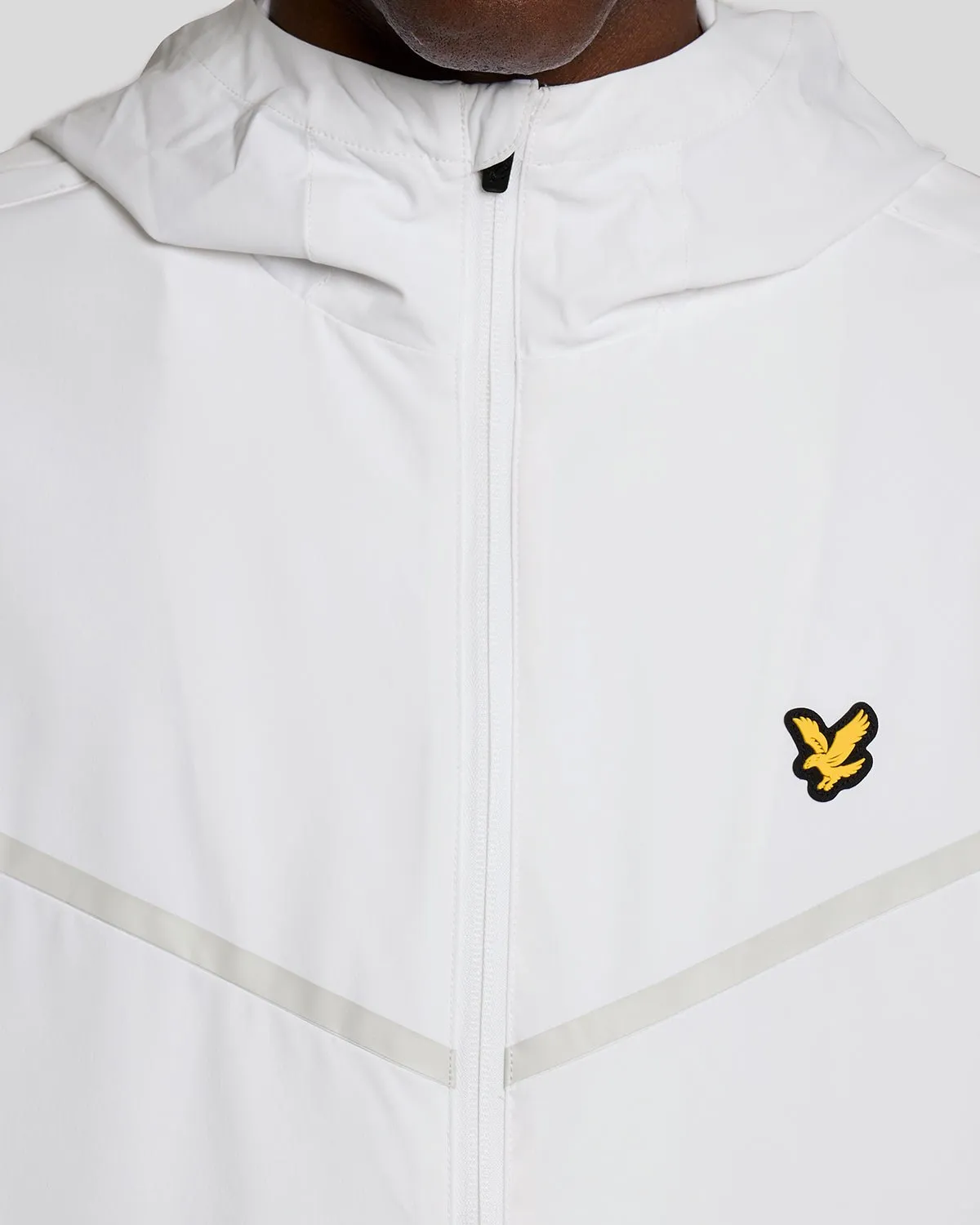 Lyle & Scott Mens Sports Stripe Track Jacket | White sold by The Foot Factory product image thumbnail 3