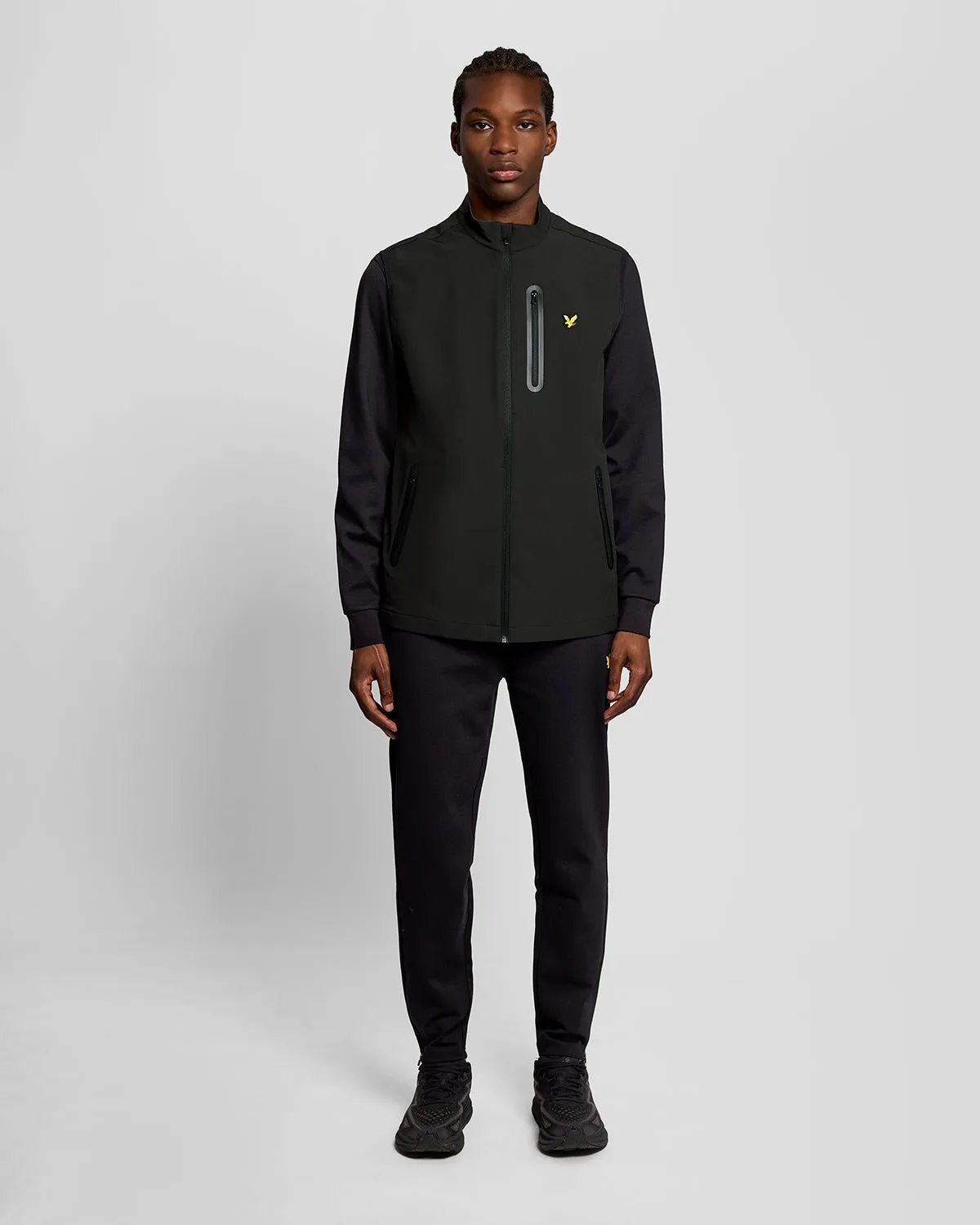 Lyle & Scott Mens Sports Performance Gilet | Jet Black sold by The Foot Factory product image thumbnail 2