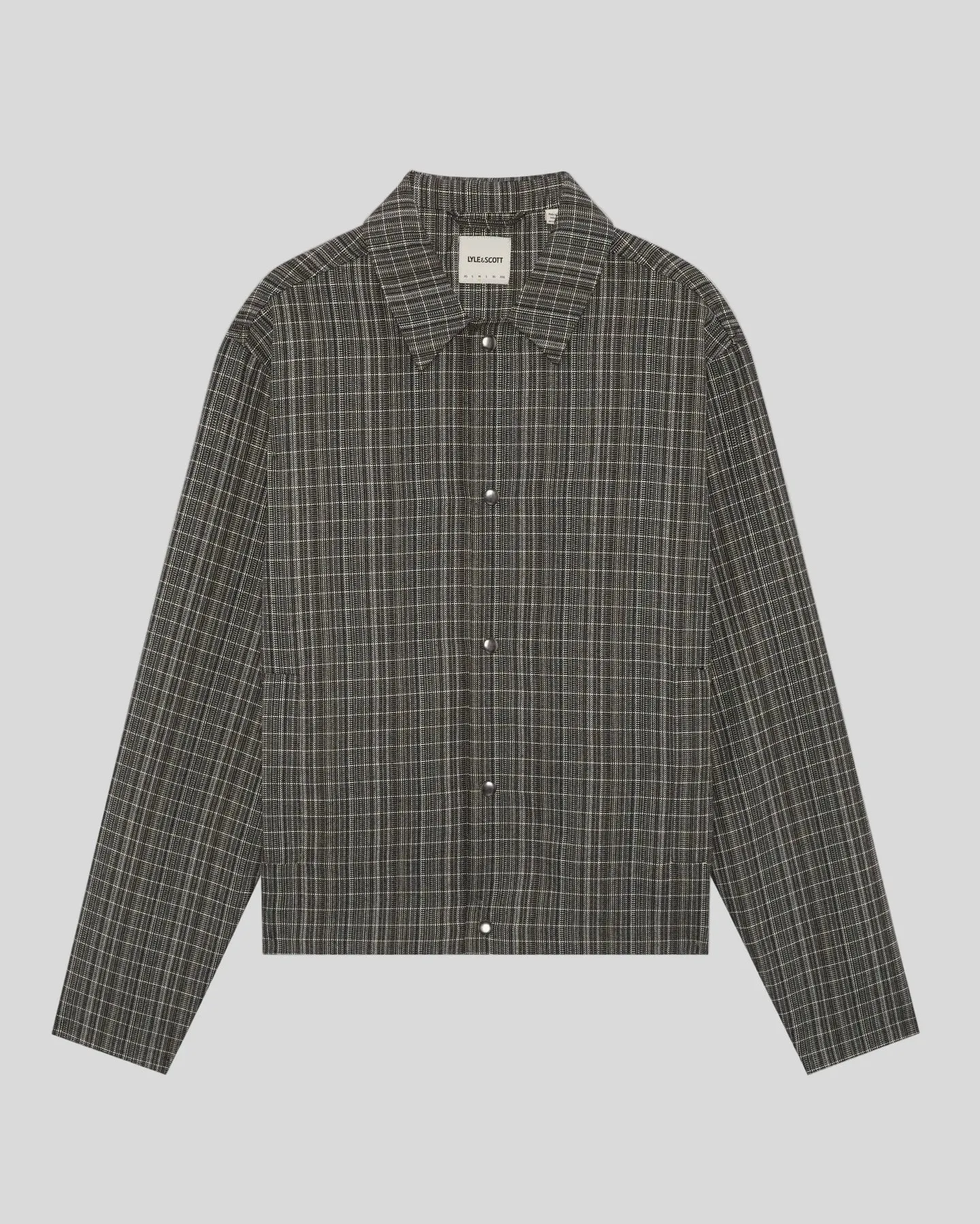 Lyle & Scott Mens Lightweight Check Overshirt | Lacquer sold by The Foot Factory product image thumbnail 5