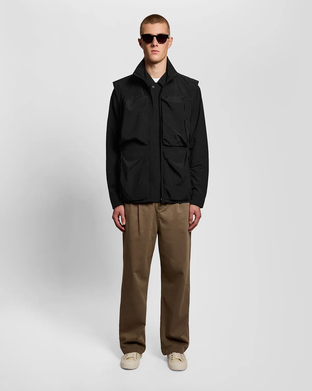 Lyle & Scott Mens Lightweight Ripstop Gilet | Jet Black sold by The Foot Factory product image thumbnail 2