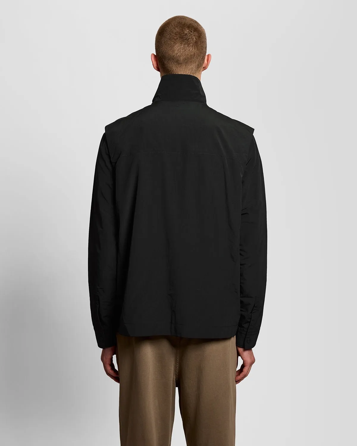 Lyle & Scott Mens Lightweight Ripstop Gilet | Jet Black sold by The Foot Factory product image thumbnail 4