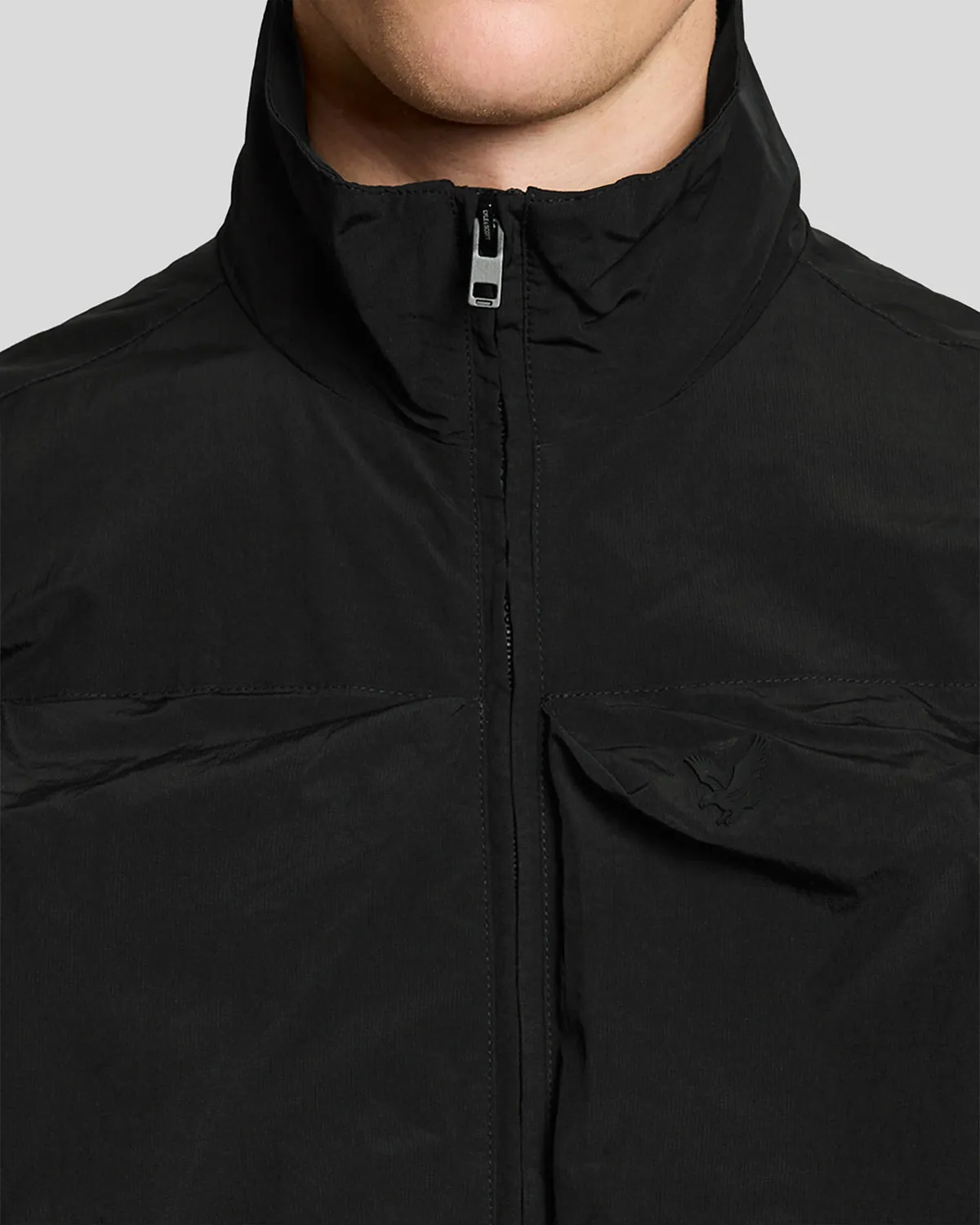 Lyle & Scott Mens Lightweight Ripstop Gilet | Jet Black sold by The Foot Factory product image thumbnail 3