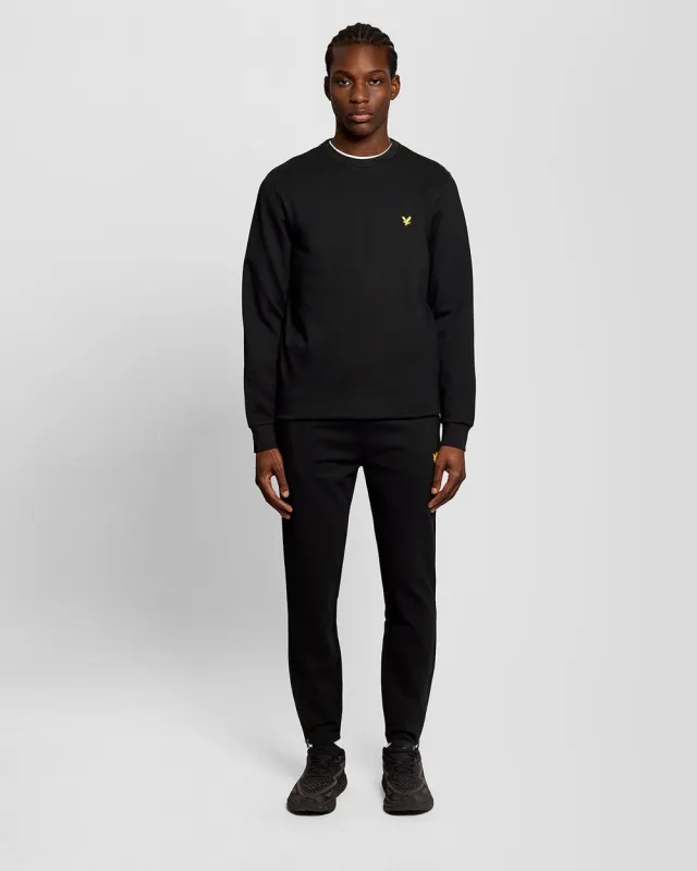 Lyle & Scott Mens Sports Lightweight Joggers | Jet Black sold by The Foot Factory