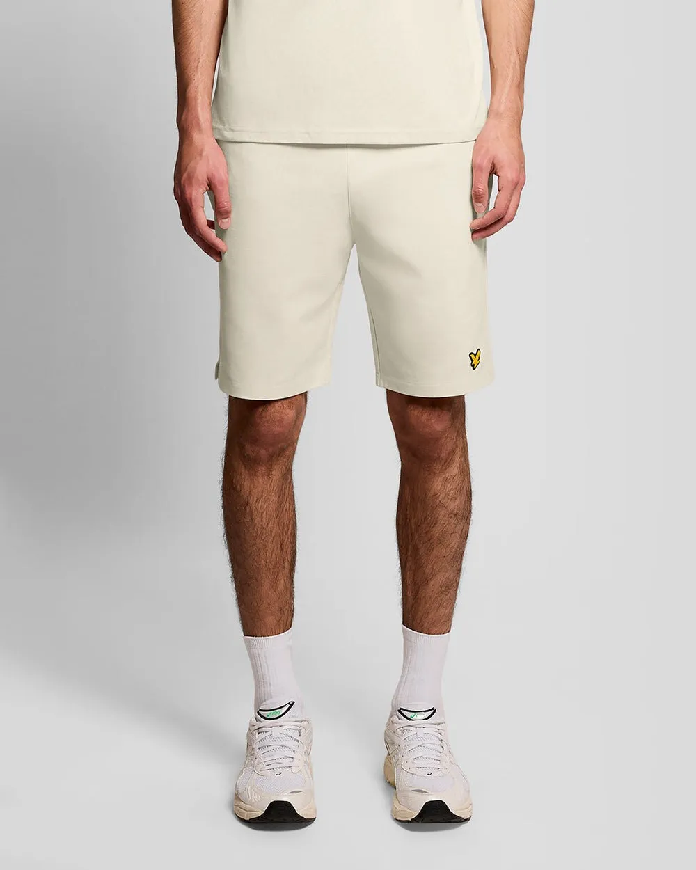 Lyle & Scott Mens Sports Lightweight Sweat Shorts | Whitecap Grey sold by The Foot Factory