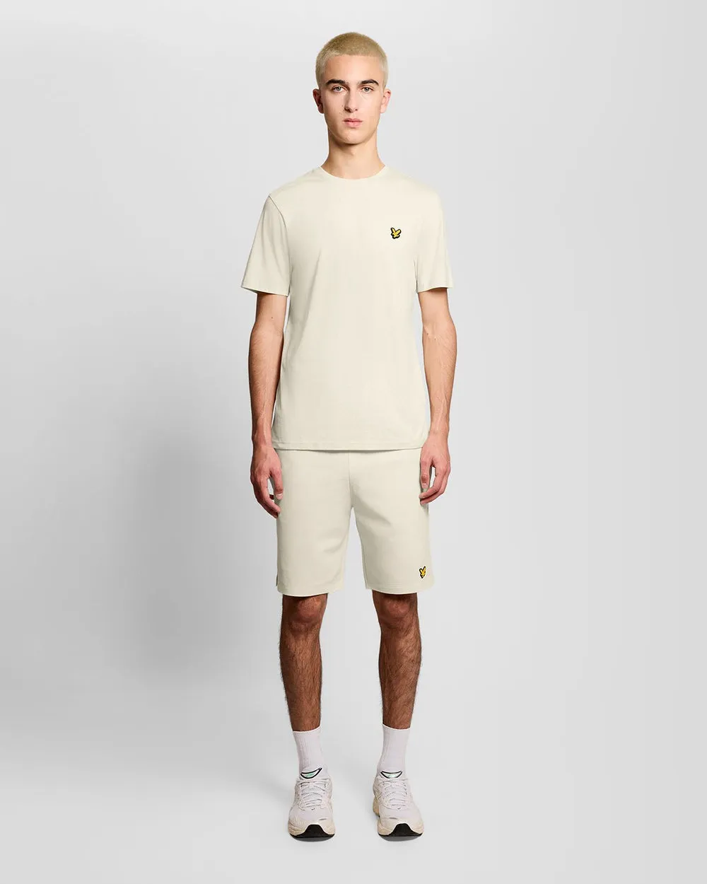 Lyle & Scott Mens Sports Lightweight Sweat Shorts | Whitecap Grey sold by The Foot Factory product image thumbnail 2