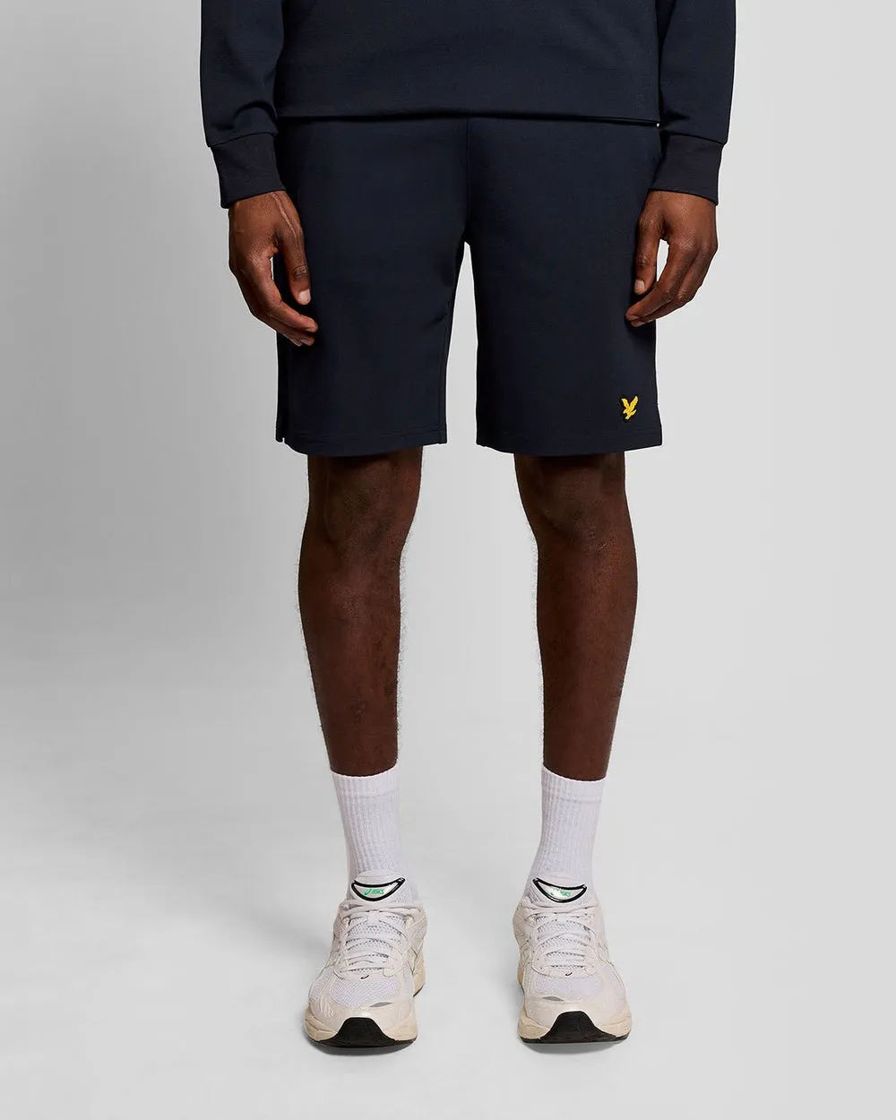 Lyle & Scott Mens Sports Lightweight Sweat Shorts | Dark Navy sold by The Foot Factory