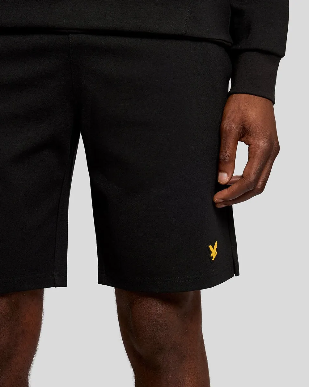 Lyle & Scott Mens Sports Lightweight Sweat Shorts | Jet Black sold by The Foot Factory product image thumbnail 3
