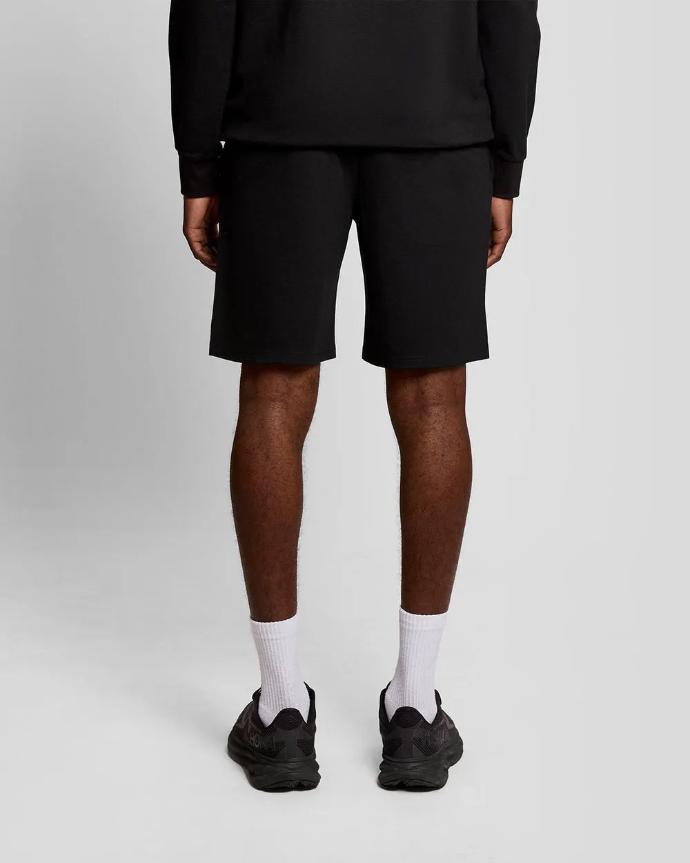 Lyle & Scott Mens Sports Lightweight Sweat Shorts | Jet Black sold by The Foot Factory product image thumbnail 4