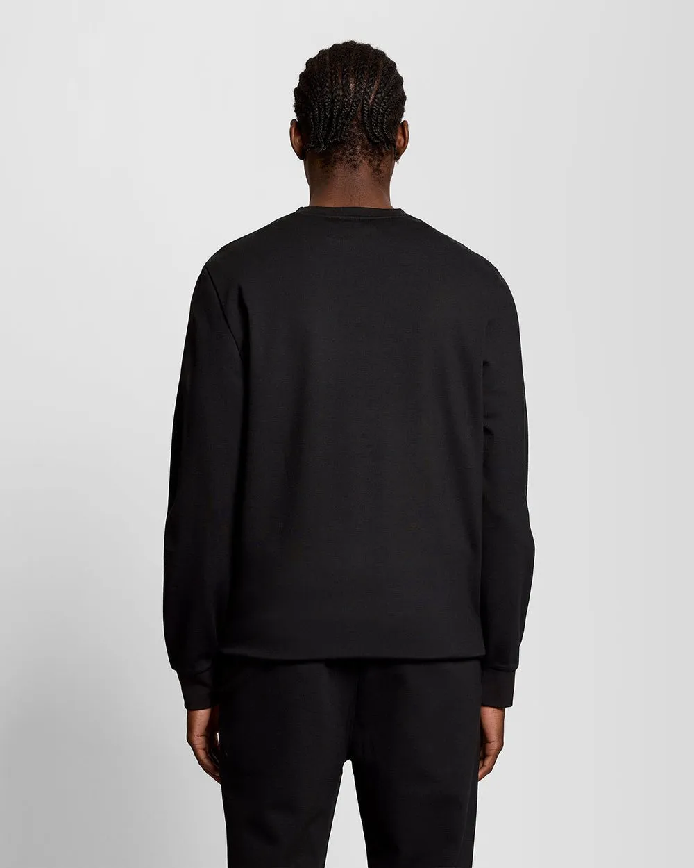 Lyle & Scott Mens Sports Lightweight Sweatshirt | Jet Black sold by The Foot Factory product image thumbnail 4