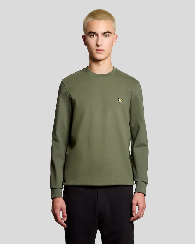 Lyle & Scott Mens Sports Lightweight Sweatshirt | Cactus Green sold by The Foot Factory