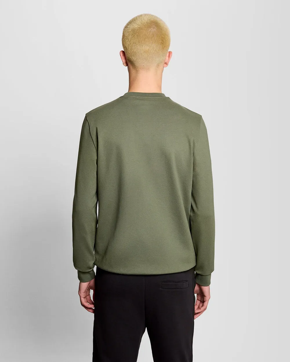 Lyle & Scott Mens Sports Lightweight Sweatshirt | Cactus Green sold by The Foot Factory product image thumbnail 4