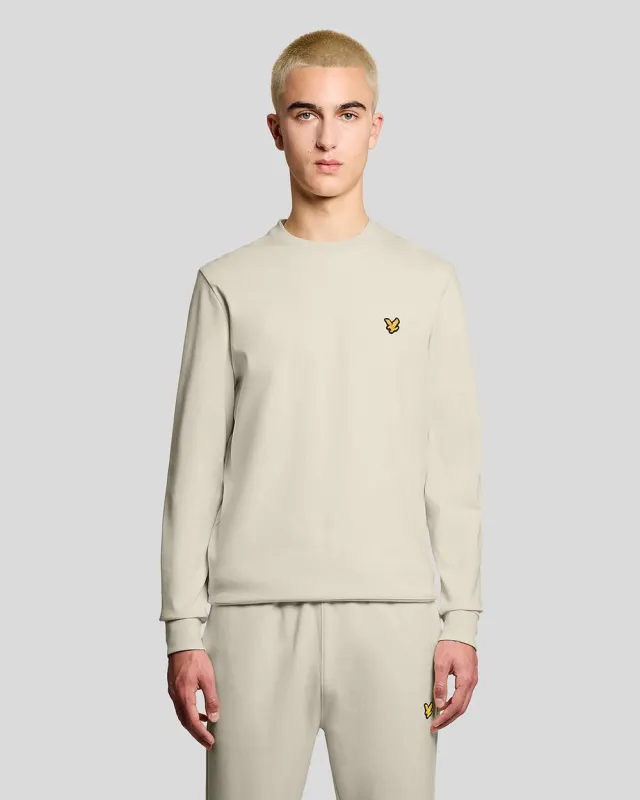 Lyle & Scott Mens Sports Lightweight Sweatshirt | Whitecap Grey sold by The Foot Factory