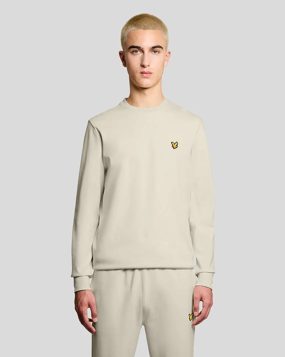 Lyle & Scott Mens Sports Lightweight Sweatshirt | Whitecap Grey sold by The Foot Factory