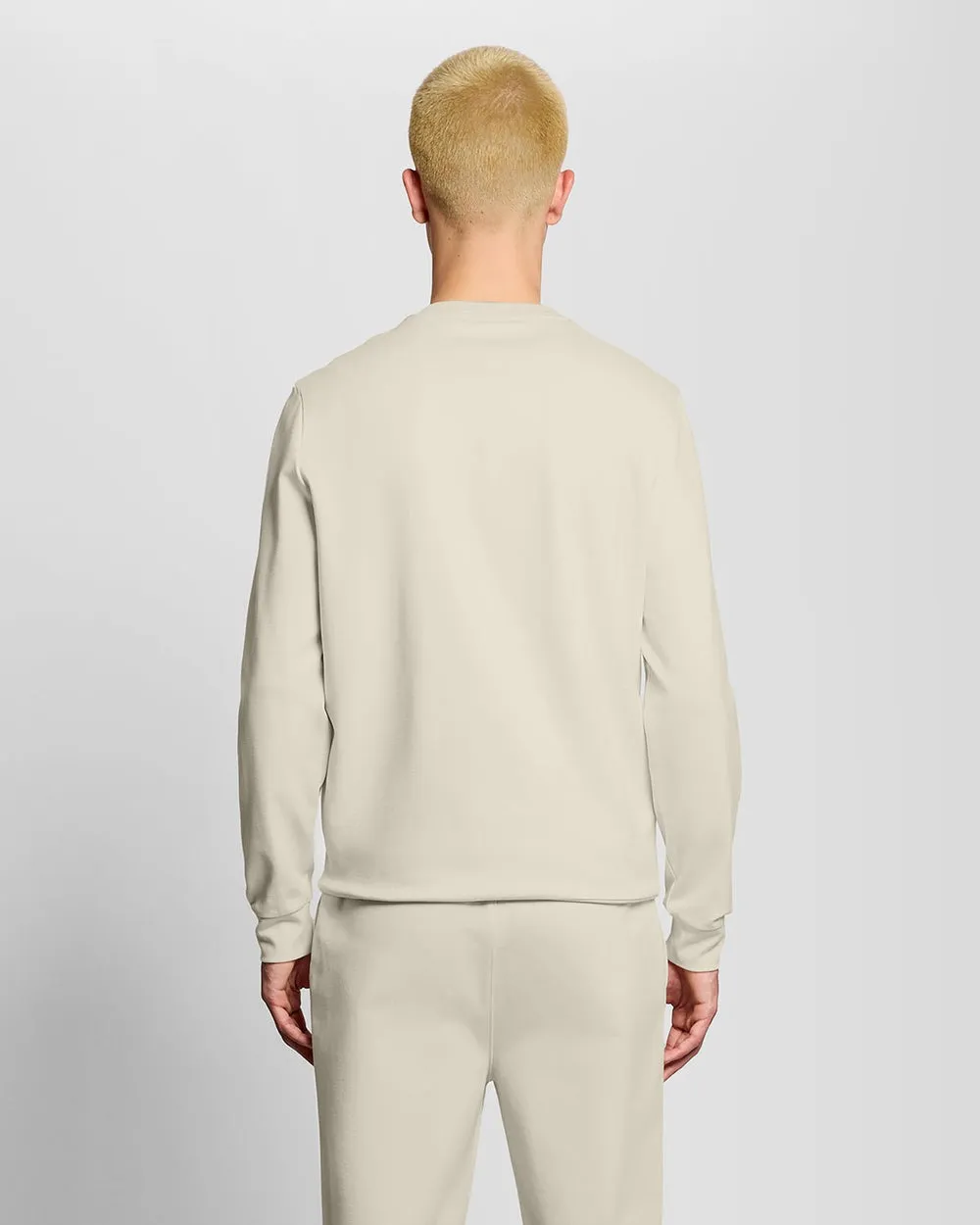 Lyle & Scott Mens Sports Lightweight Sweatshirt | Whitecap Grey sold by The Foot Factory product image thumbnail 4