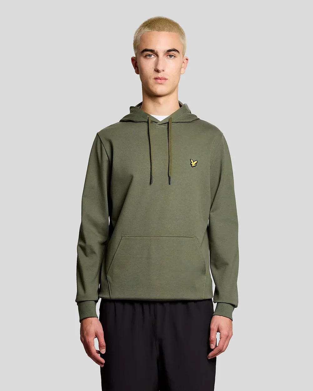 Lyle & Scott Mens Sports Lightweight Hoodie | Cactus Green sold by The Foot Factory