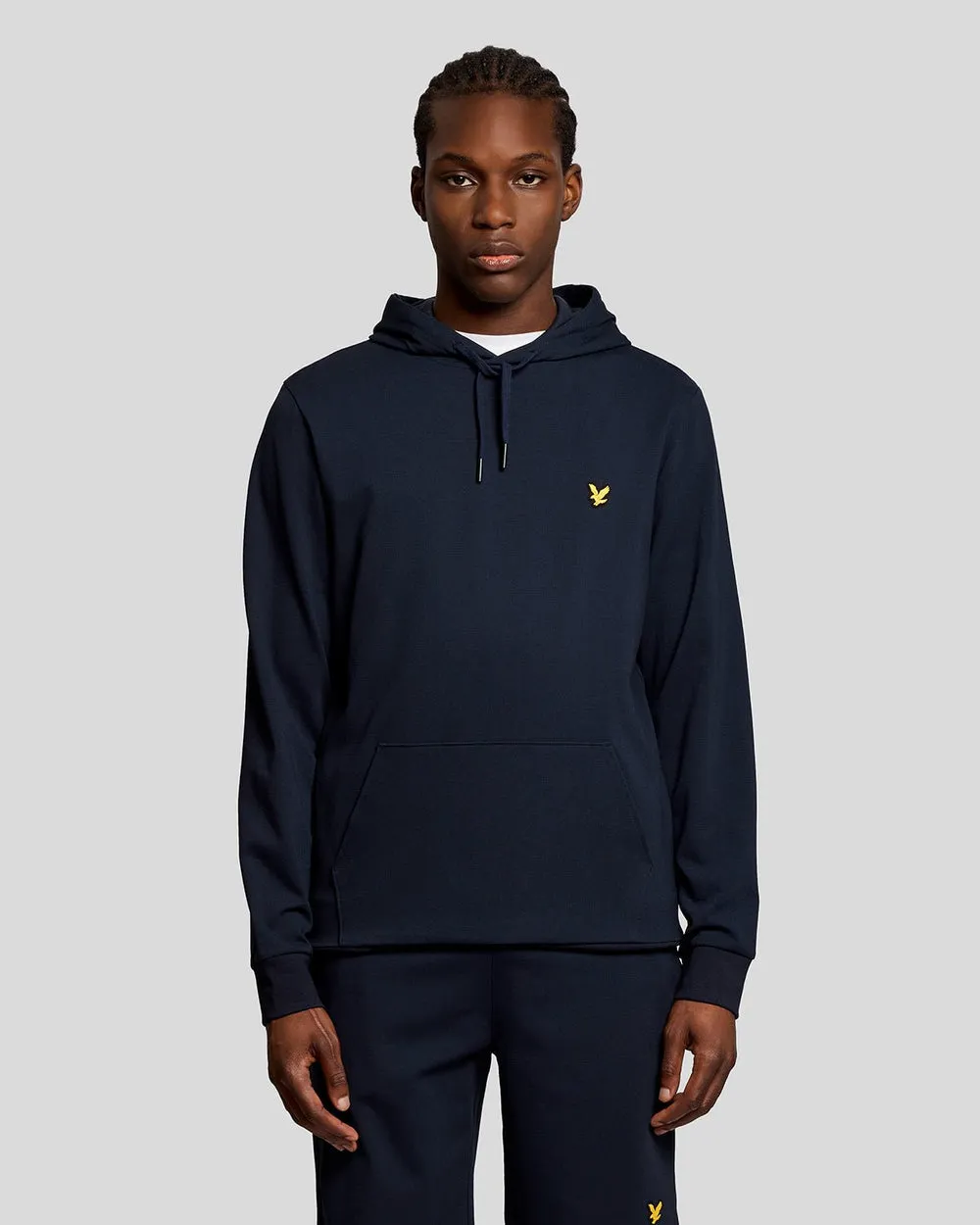 Lyle & Scott Mens Sports Lightweight Hoodie | Dark Navy sold by The Foot Factory