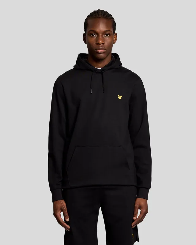 Lyle & Scott Mens Sports Lightweight Hoodie | Jet Black sold by The Foot Factory