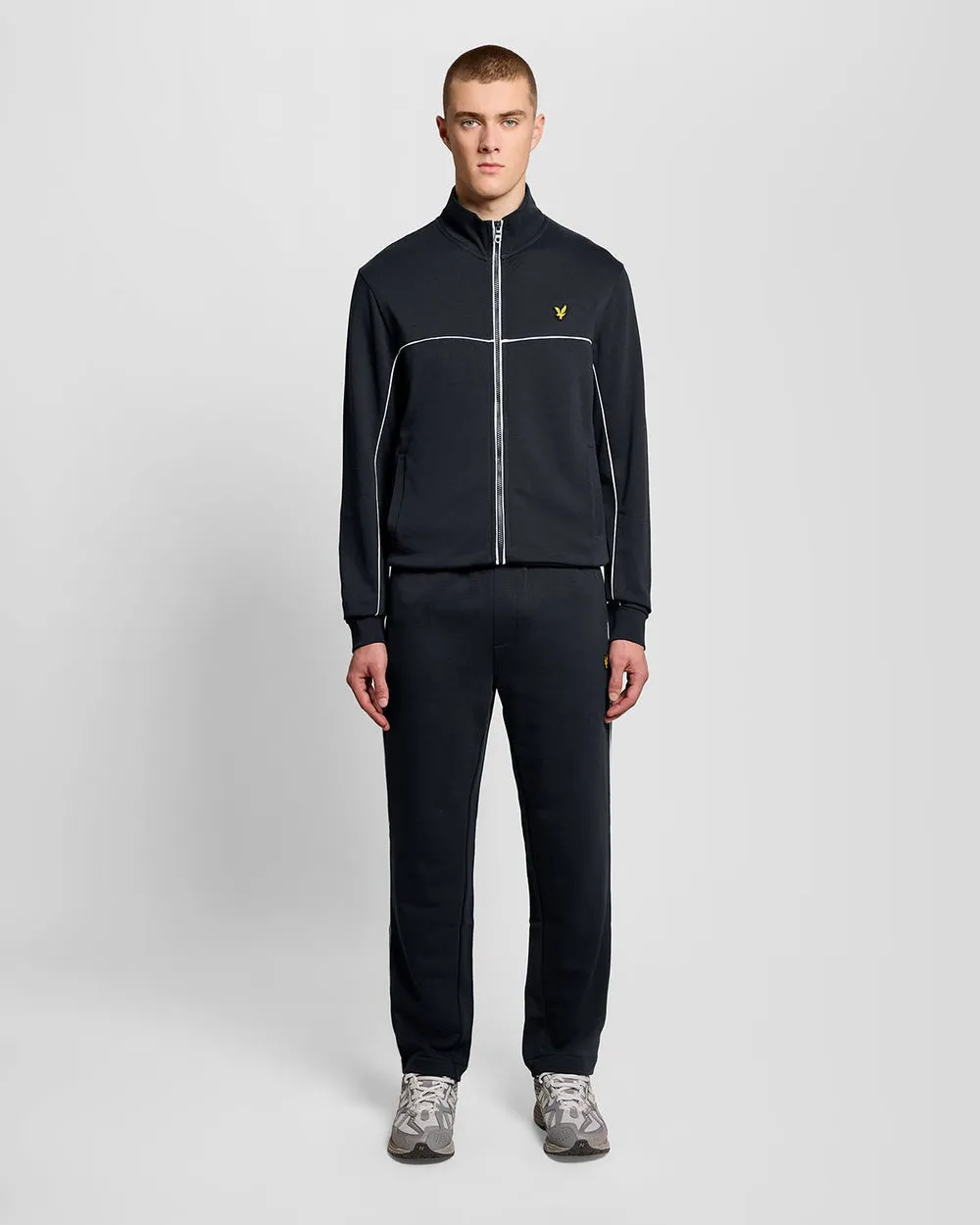 Lyle & Scott Mens Straight Leg Piped Track Pants | Dark Navy sold by The Foot Factory product image thumbnail 2