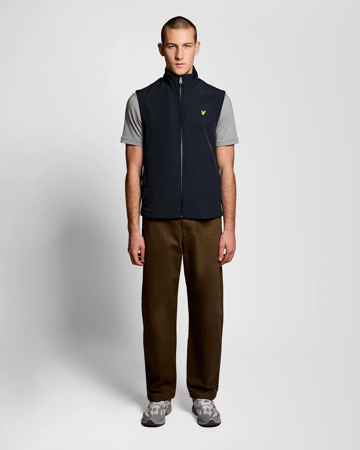 Lyle & Scott Mens Mesh-Back Softshell Gilet | Dark Navy sold by The Foot Factory product image thumbnail 2
